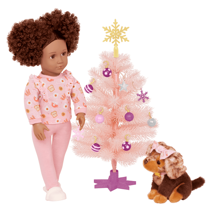 Our Generation Snowflakes & Sparkles Holiday Tree for 18-inch Dolls
