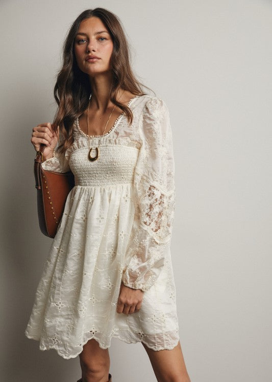 Soft Elegance Mini Dress
