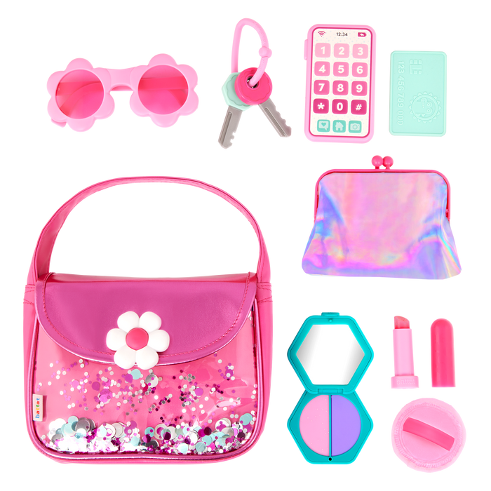 Girl's fashion purse with accessories