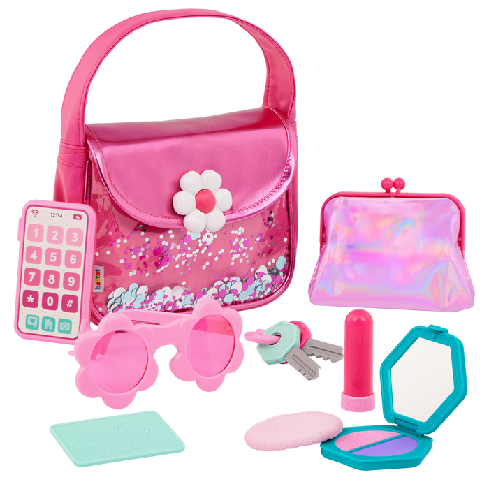 Girl's fashion purse with accessories