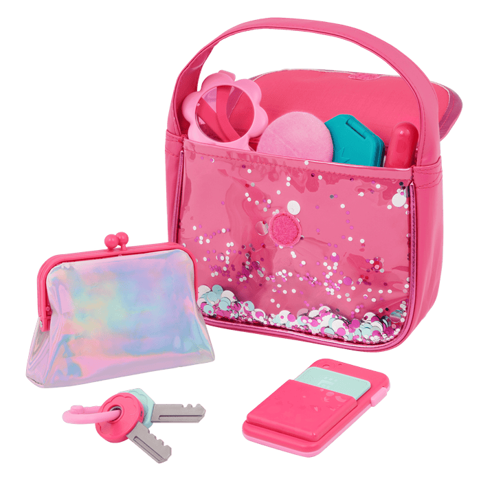 Girl's fashion purse with accessories