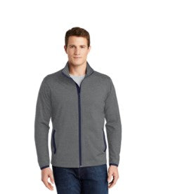 Sport-Tek® Sport-Wick® Stretch Contrast Full-Zip Jacket