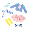 Cotton candy outfit for 14-inch doll