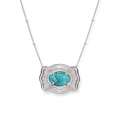 Spurwest Oasis Mini Belt Buckle Necklace (Available in Silver or Gold)