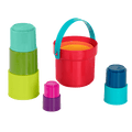 Multicolor nesting stacking cups