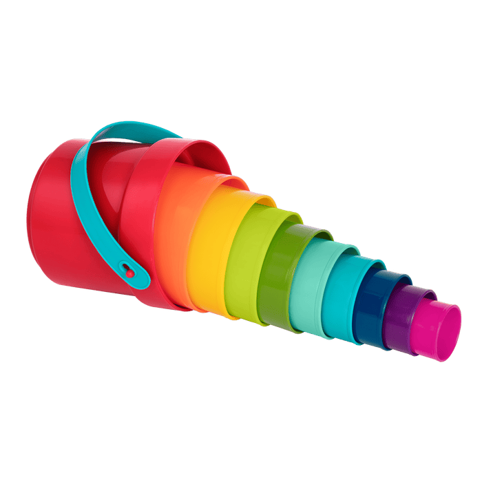 Multicolor nesting stacking cups