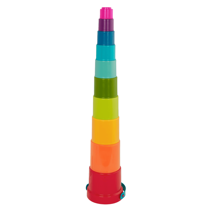 Multicolor nesting stacking cups