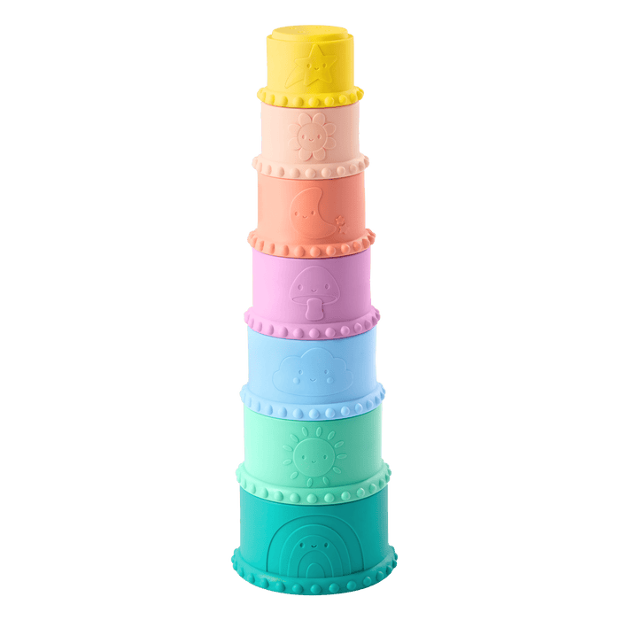 Soft baby blocks and stacking cups