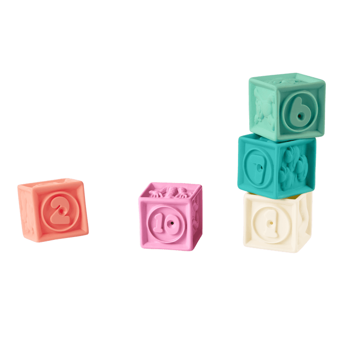 Soft baby blocks and stacking cups