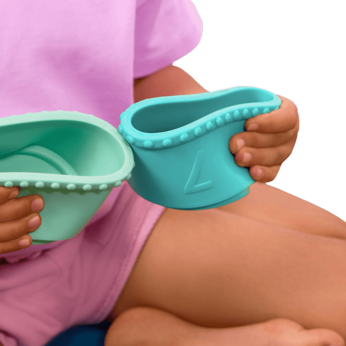 Soft baby blocks and stacking cups