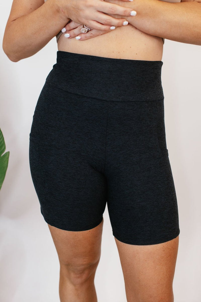 Staple Piece Biker Shorts In Black - Reg & Curvy - Macoma Boutique280 Activewear