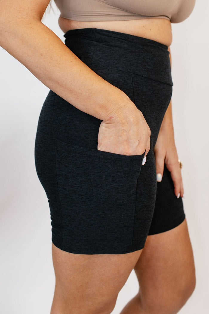Staple Piece Biker Shorts In Black - Reg & Curvy - Macoma Boutique280 Activewear