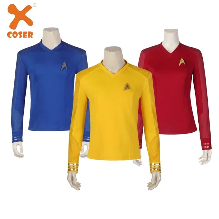 Starfleet Uniform - Strange New Worlds Cos Shirt & Badge - Star Trek Costume