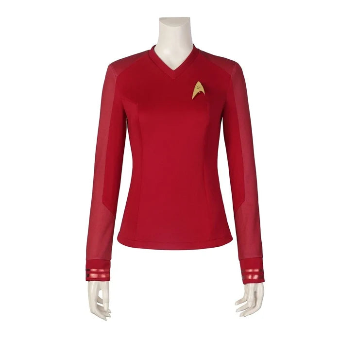 Starfleet Uniform - Strange New Worlds Cos Shirt & Badge - Star Trek Costume
