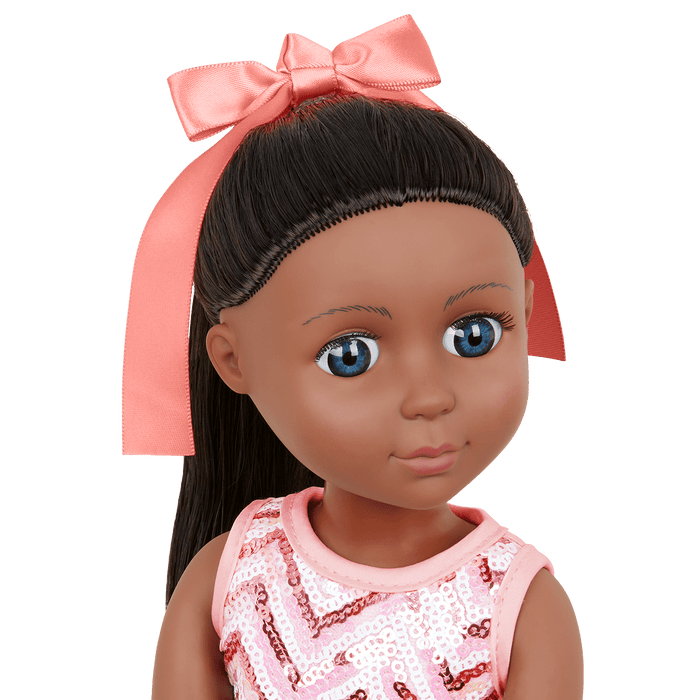 sequined party dress for dolls