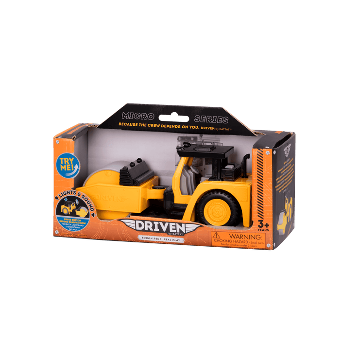 Small Micro Series Yellow toy steam roller