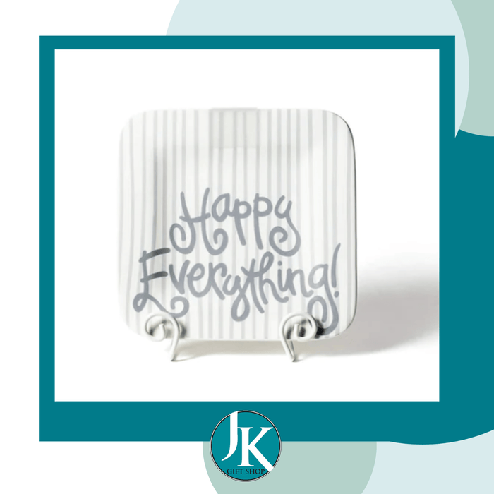 Stone Skinny Stripe Mini Happy Everything Square Platter