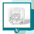 Stone Skinny Stripe Mini Happy Everything Square Platter