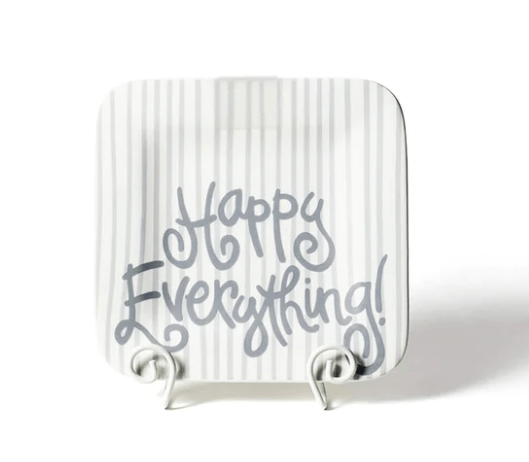 Stone Skinny Stripe Mini Happy Everything Square Platter