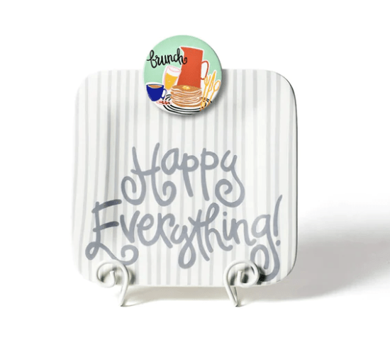 Stone Skinny Stripe Mini Happy Everything Square Platter