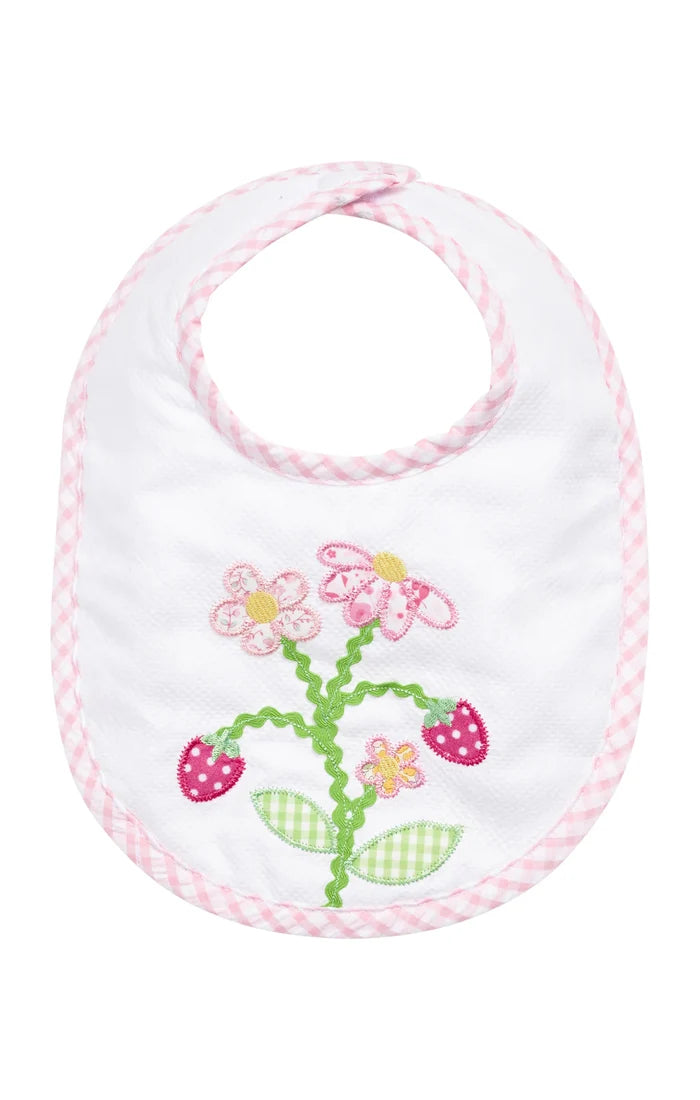 Strawberry Applique Bib