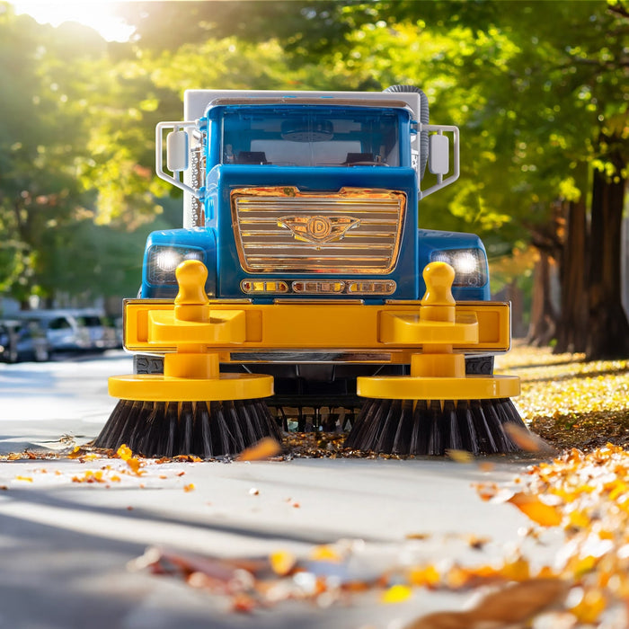 Large Standard Size Blue toy street sweeper