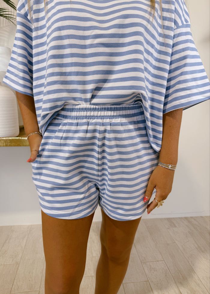 Striped Knit Shorts