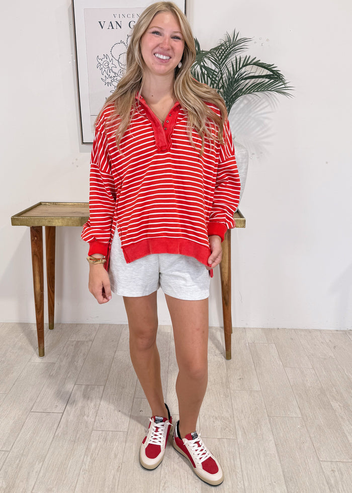 Striped Pattern Pullover
