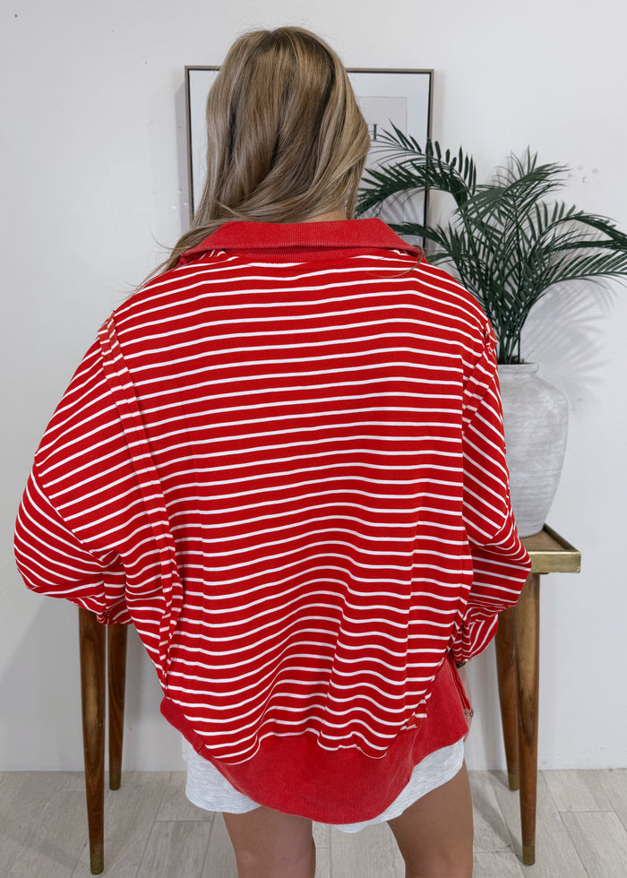 Striped Pattern Pullover