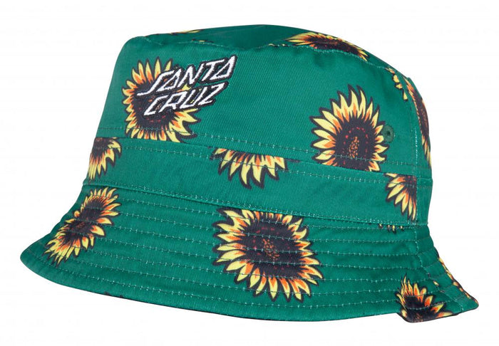 Sunflowers Bucket Hat (Black/Sunflower Print)