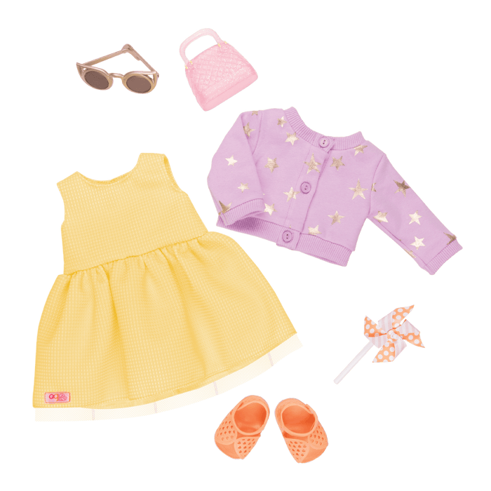 Sunshine and Stars Summer Outfit for 18-inch Dolls