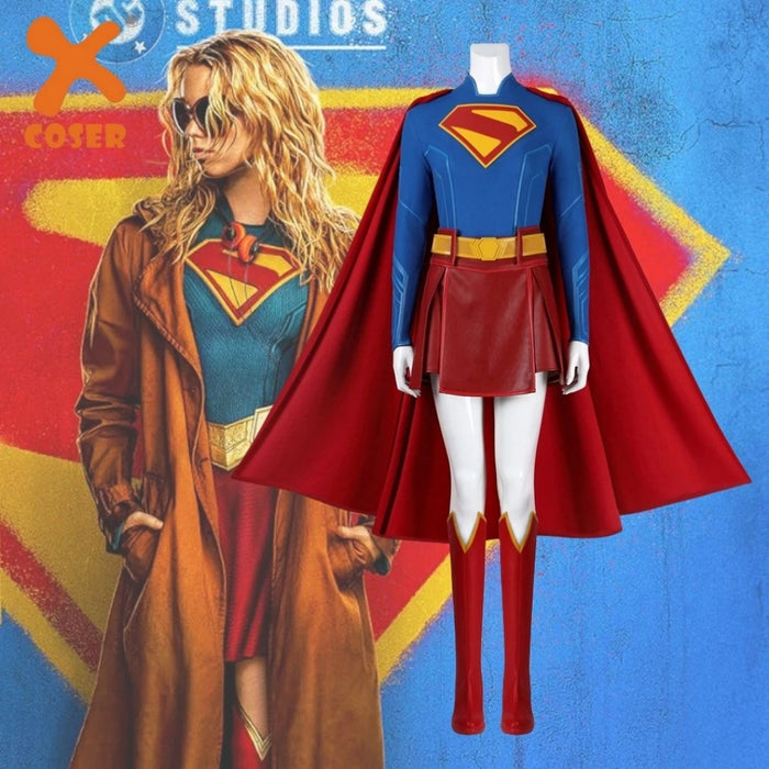 Supergirl Legacy Jumpsuit - DC Movie Full Set Replica - Women Adult Cosplay