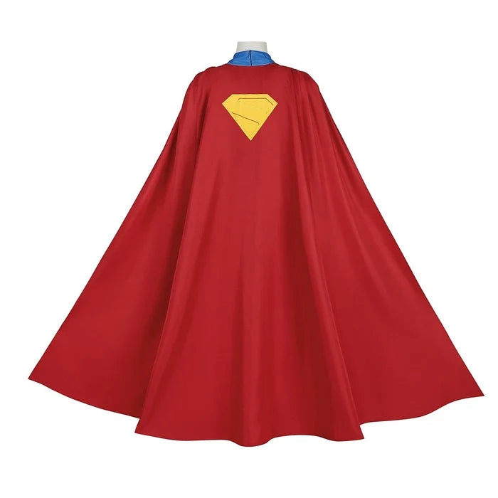 Superman Costume - Clark Kent Bodysuit & Cloak Jumpsuit - Xcoser Adults & Kids Bodysuit