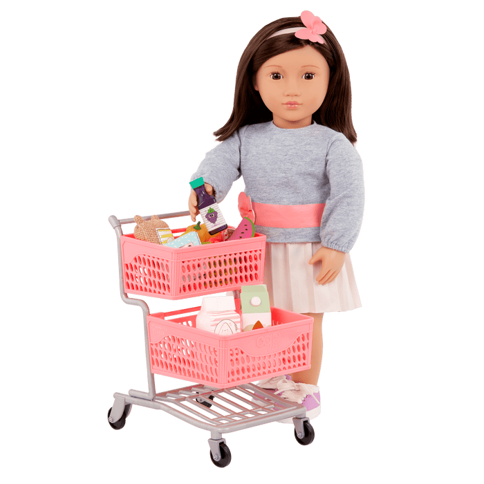 Our Generation Supermarket Play Doll Grocery Cart