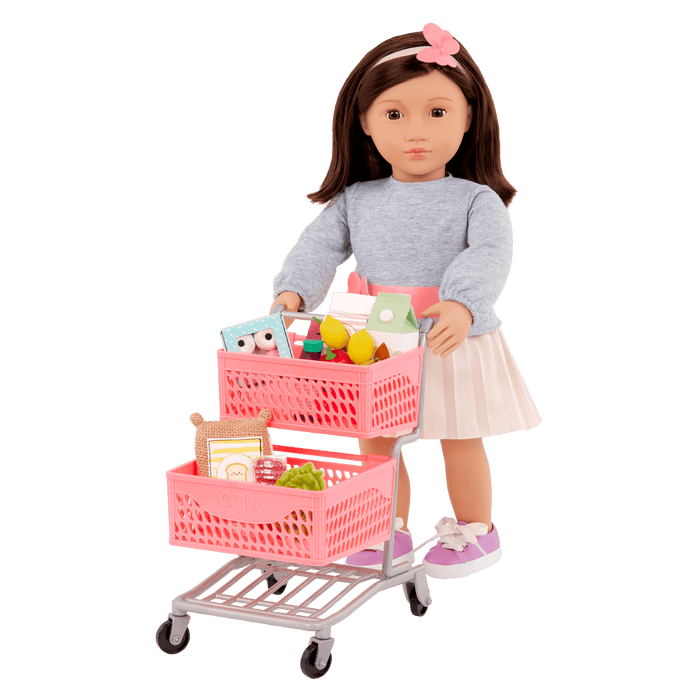 Our Generation Supermarket Play Doll Grocery Cart