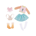 Ice cream top with glitter boots for 14-inch doll