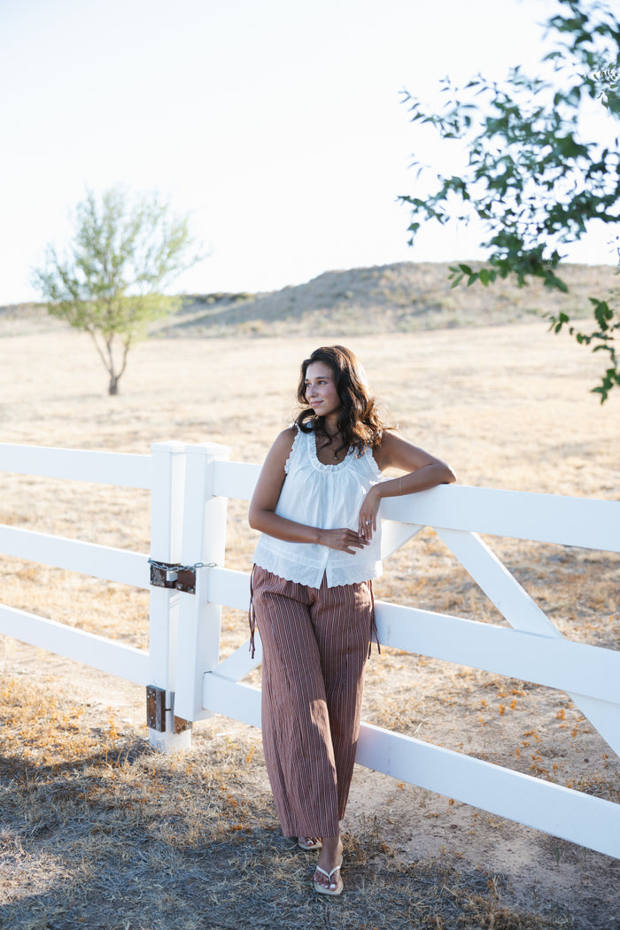 sweet lace ruffled top