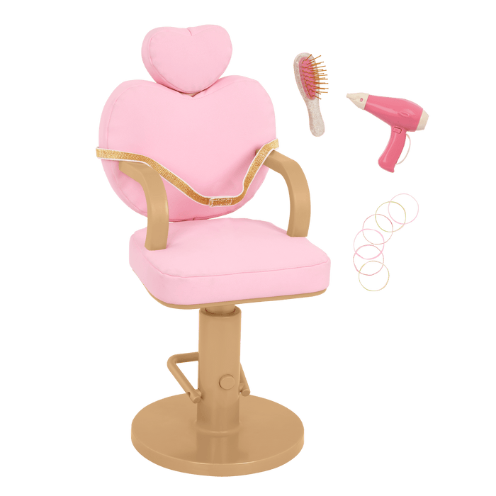 Our Generation Sweet Salon Chair for 18-inch Dolls with accessories