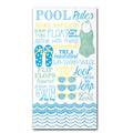 Swimming Pool Rules Paper Guest Towels - Buffet Napkins
