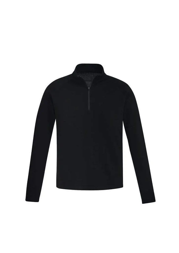 SYZMIK mens merino wool mid-layer pullover zt766 Work Wear Syzmik Black 7XL