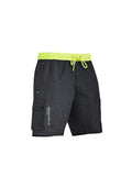 SYZMIK mens streetworx stretch work board short zs240 Work Wear Syzmik Grey Marle XXS