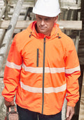 Syzmik Workwear Unisex Super Light Segmented Tape Packable Rain Jacket ZJ560