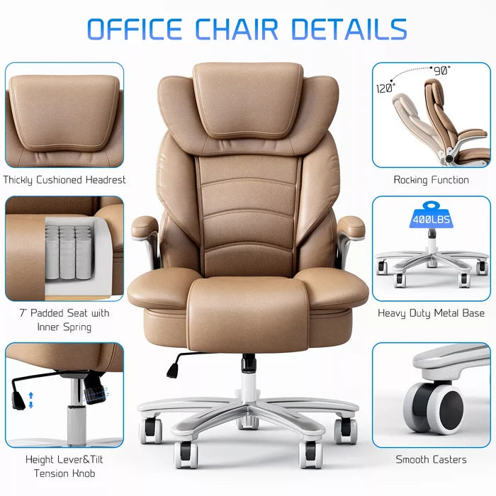 Tapia Big & Tall Ergonomic Office Chair - Canva Home