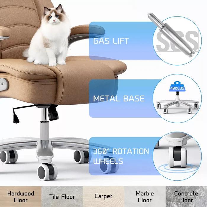 Tapia Big & Tall Ergonomic Office Chair - Canva Home