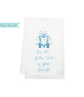 Tea Towel Ginger Jar Crest with Bible Verse: Nehemiah 8:10 JOY of the Lord