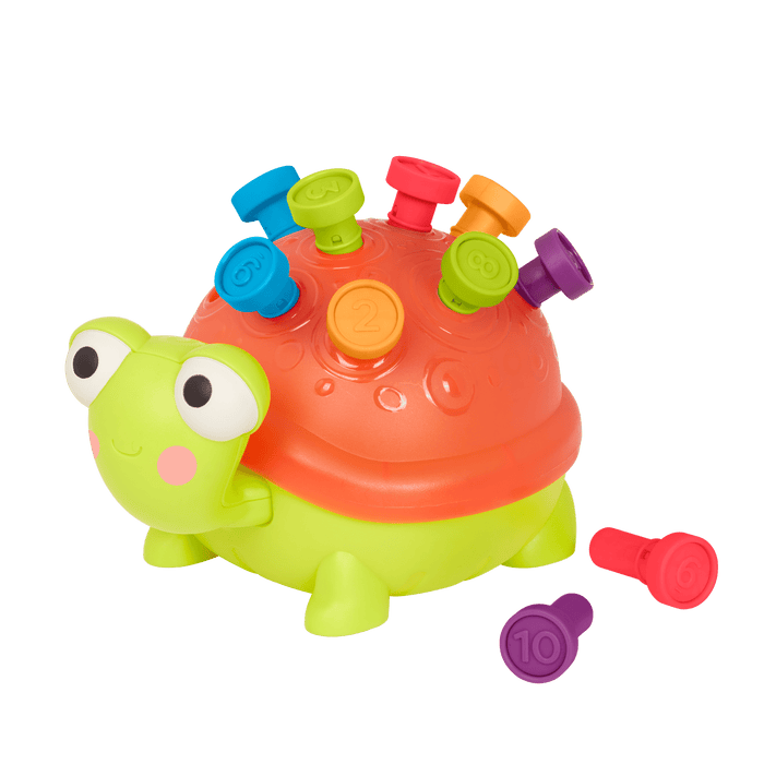Light-up turtle counting toy.