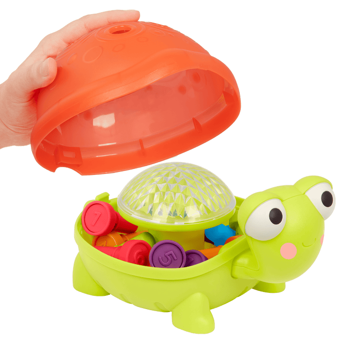 Light-up turtle counting toy.