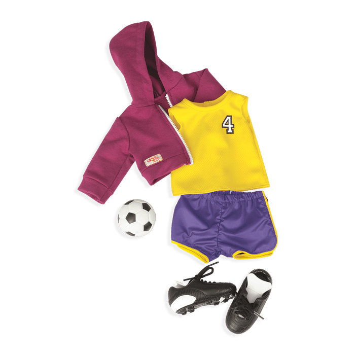 Team Player soccer outfit for 18-inch Dolls