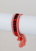 Texas Tech Embroidered Bracelet