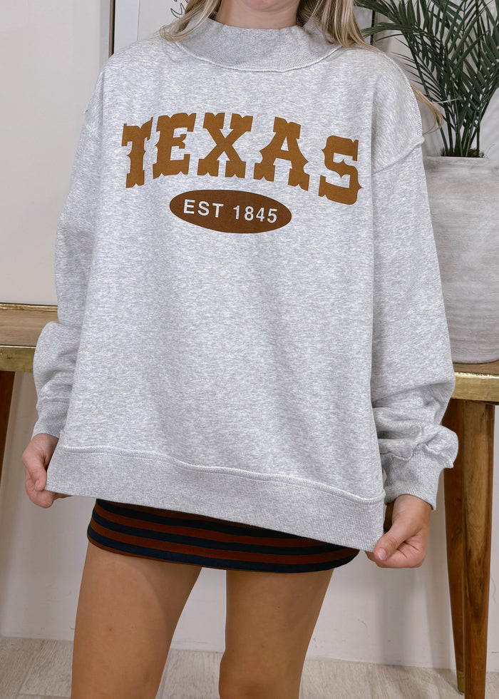 Texas Western Est. Date Reversible Mock Neck